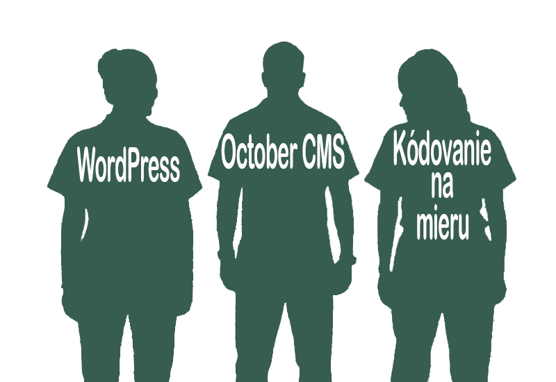 Porovnanie platforiem WordPress, October CMS a Kódovanie na mieru pre web.